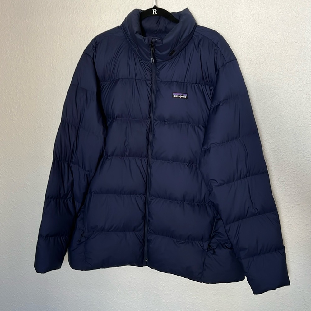 Patagonia Silent Down Jacket Navy Size XXL - Picture 2 of 10